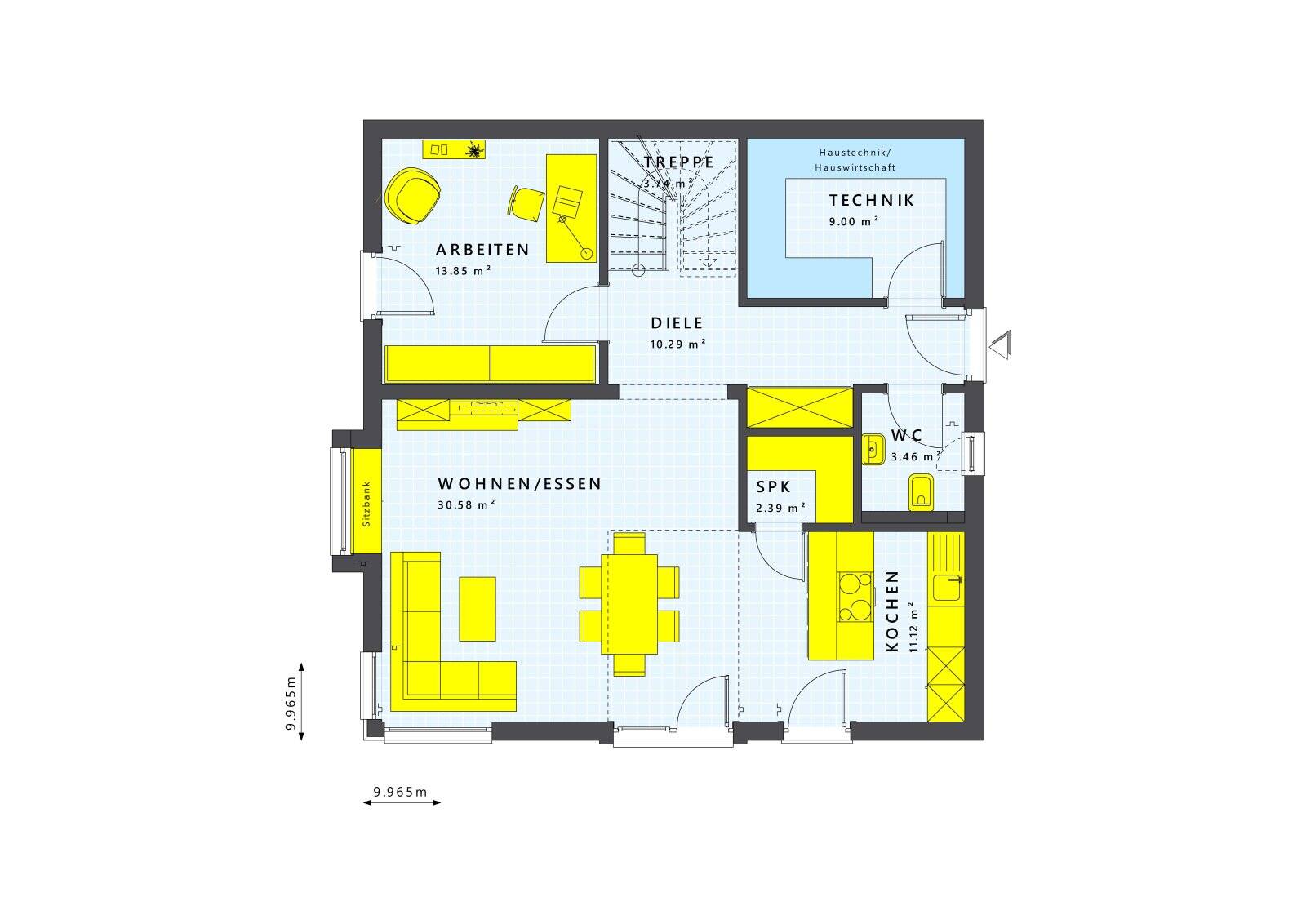 Wohnen, wie du es dir wünschst! – Stadtvilla von LivingHaus inkl. Grundstück – 1239 Dresden – Vorschaubild 3