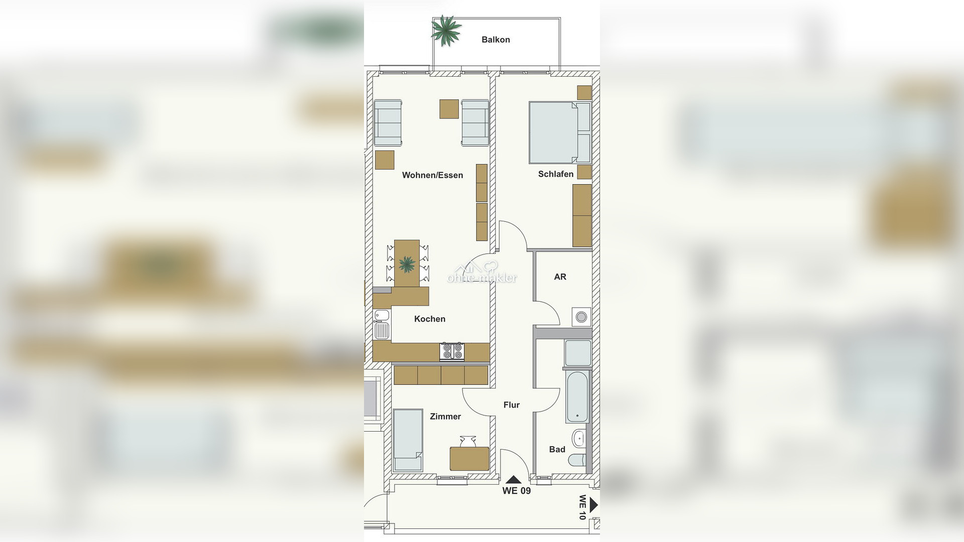 Dresden Neustadt Stilvolle 3-Zimmer-Wohnung – Alaunstraße 54, 1099 Dresden – Vorschaubild 4