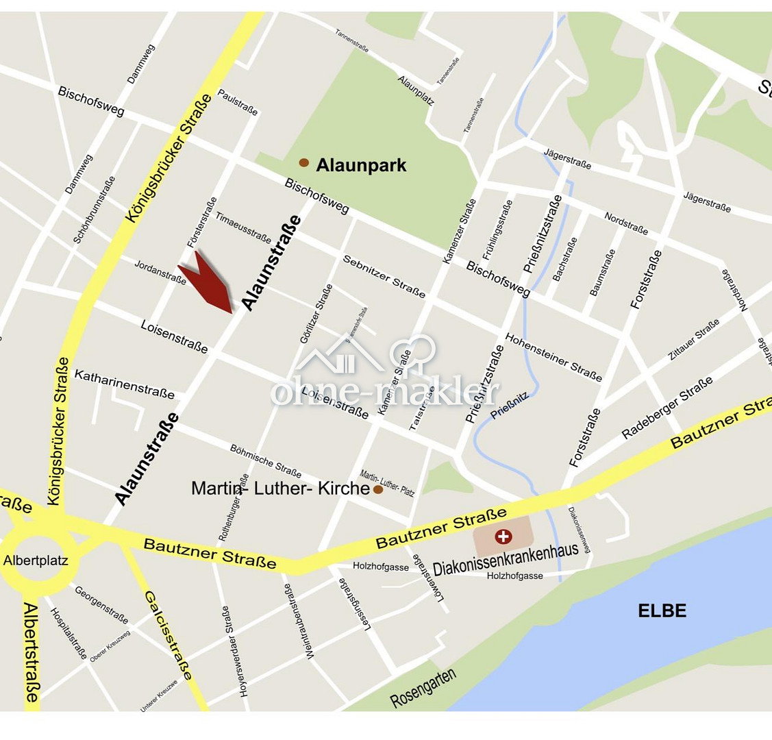 Dresden Neustadt Stilvolle 3-Zimmer-Wohnung – Alaunstraße 54, 1099 Dresden – Vorschaubild 5