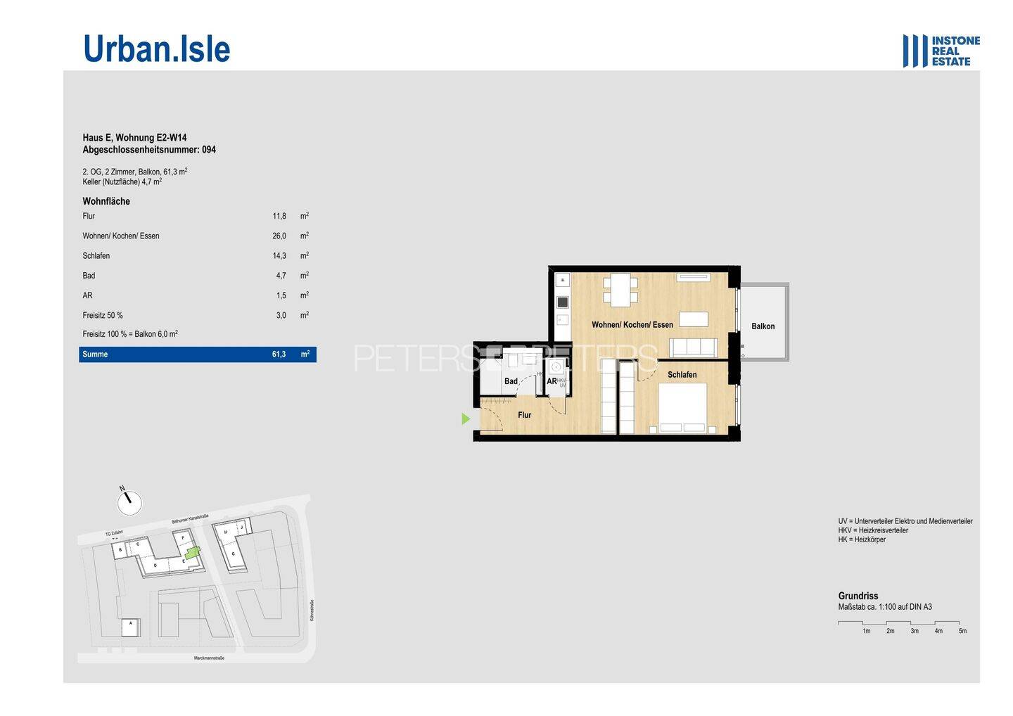 + Teilmöbliert! + Neubauwohnung mit Balkon in Rothenburgsort + Urban.Isle + – 20539 Hamburg – Vorschaubild 7