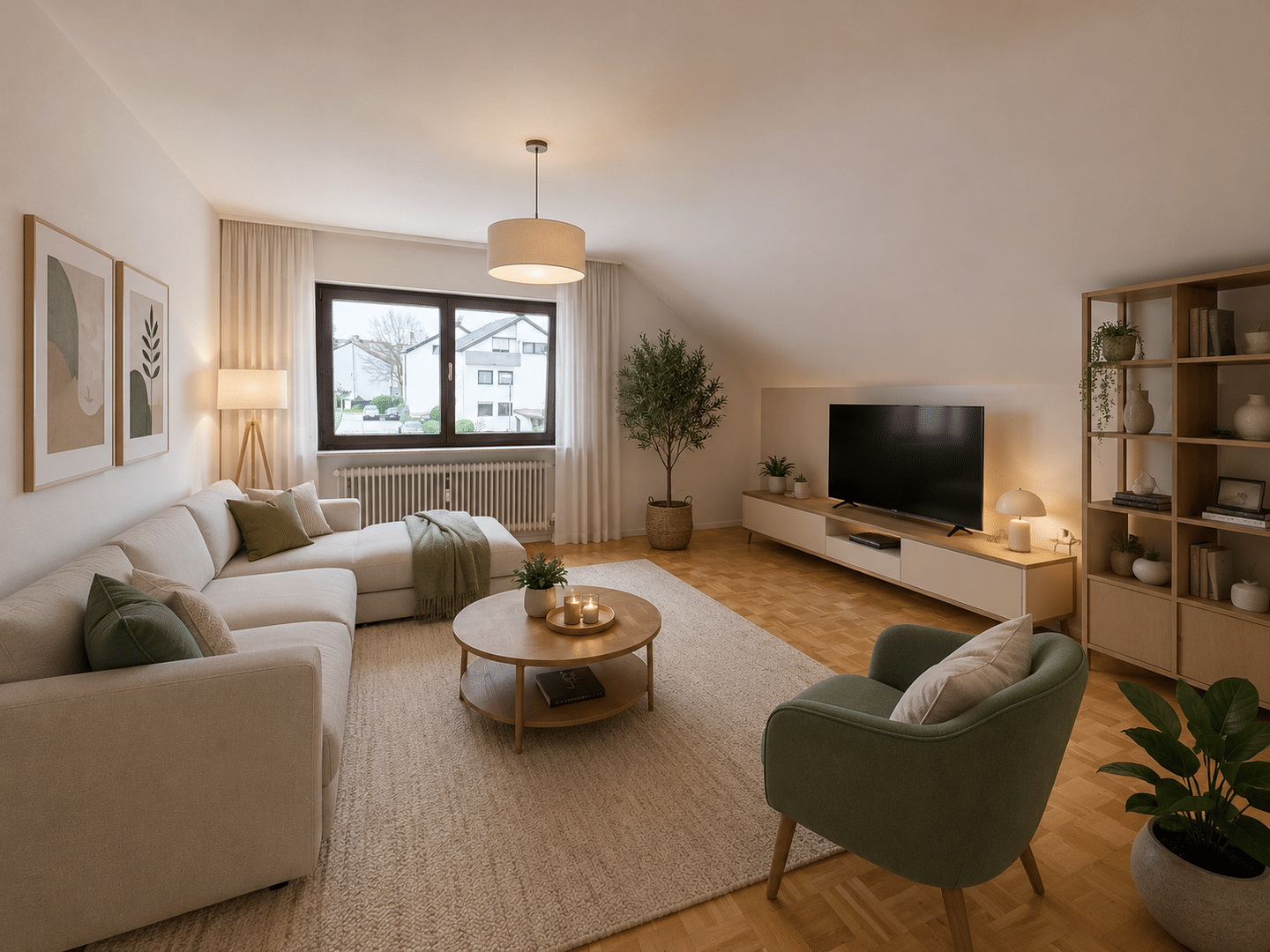 Attraktive 3,5-Zimmer-Dachgeschosswohnung mit sonniger Dachterrasse, Fernblick und Garage in Stuttgart-Muckensturm – 70374 Stuttgart – Vorschaubild 4