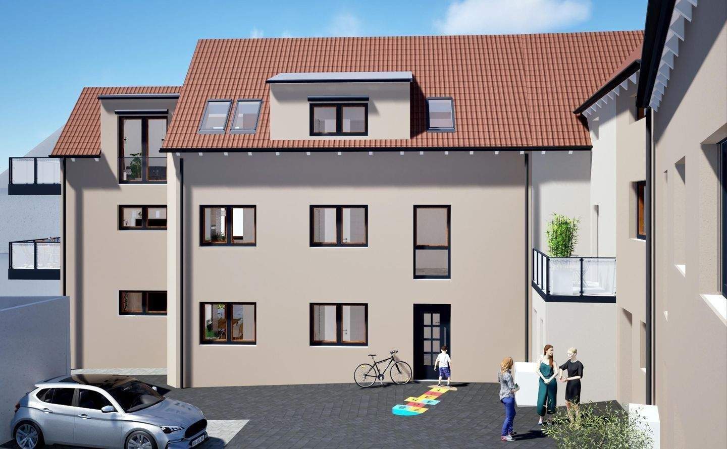 3-Zimmer Dachgeschoss Wohnung mit Balkon, Garten und herrlicher Fernsicht – 7747 Jena – Vorschaubild 3