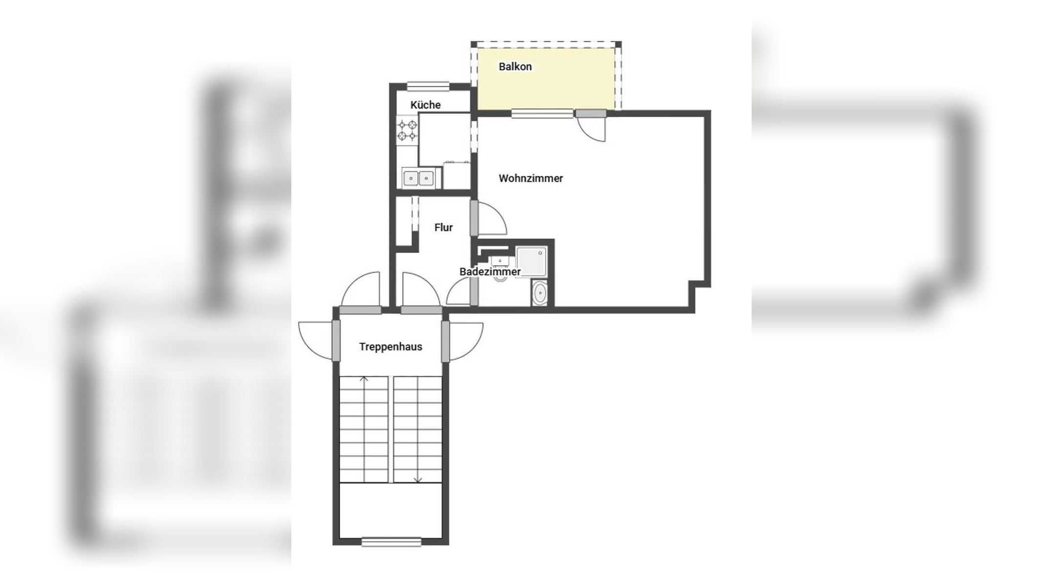 Sonnige 1-Zimmer-Wohnung mit Balkon – bezugsfrei ab August 2026 | Erbbauzins ca. 230 € p.a. – 13593 Berlin – Vorschaubild 3