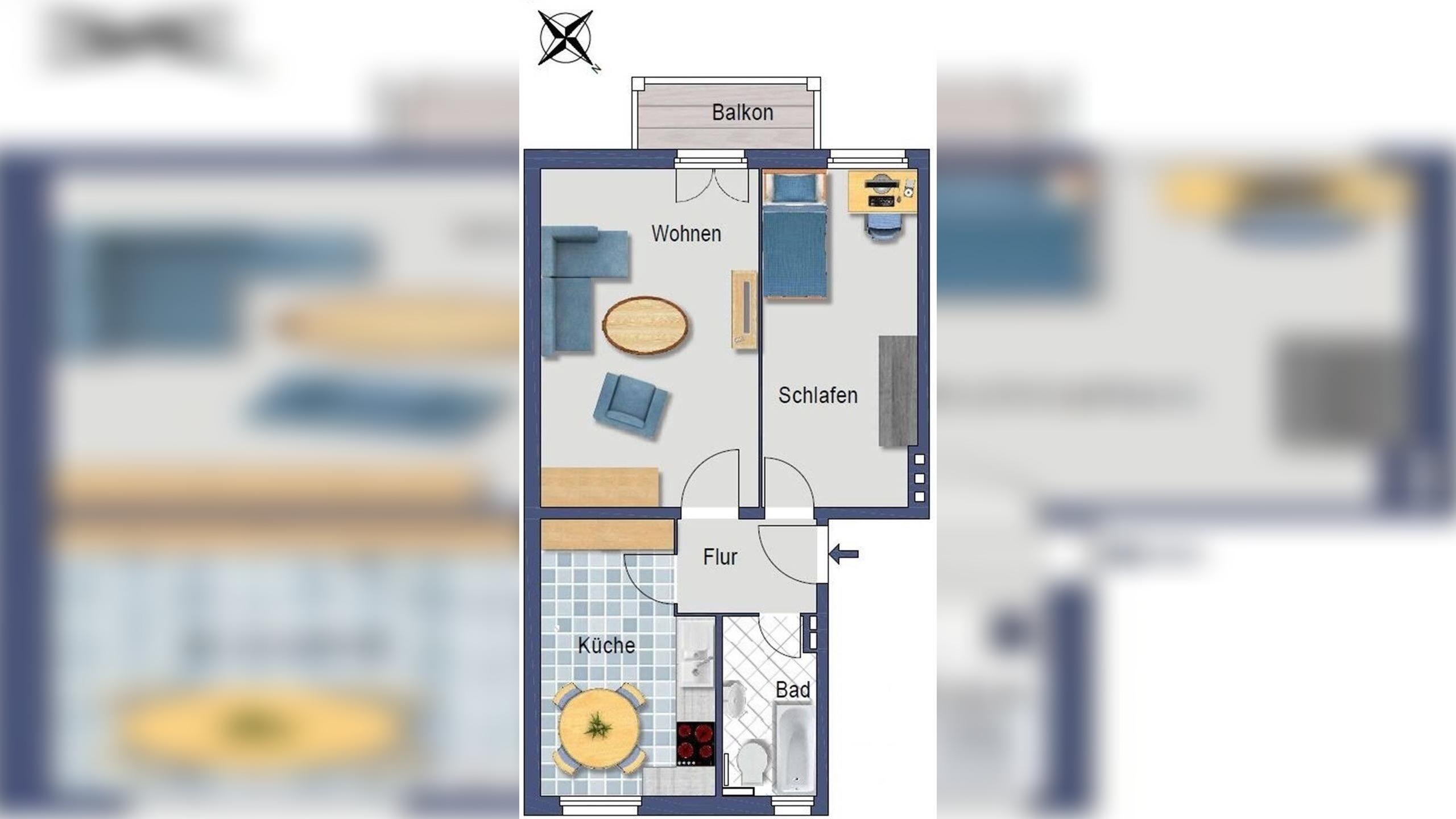 Charmante 2- Zimmer Wohnung mit in Reinickendorf – bezugsfrei. – 13403 Berlin – Vorschaubild 5