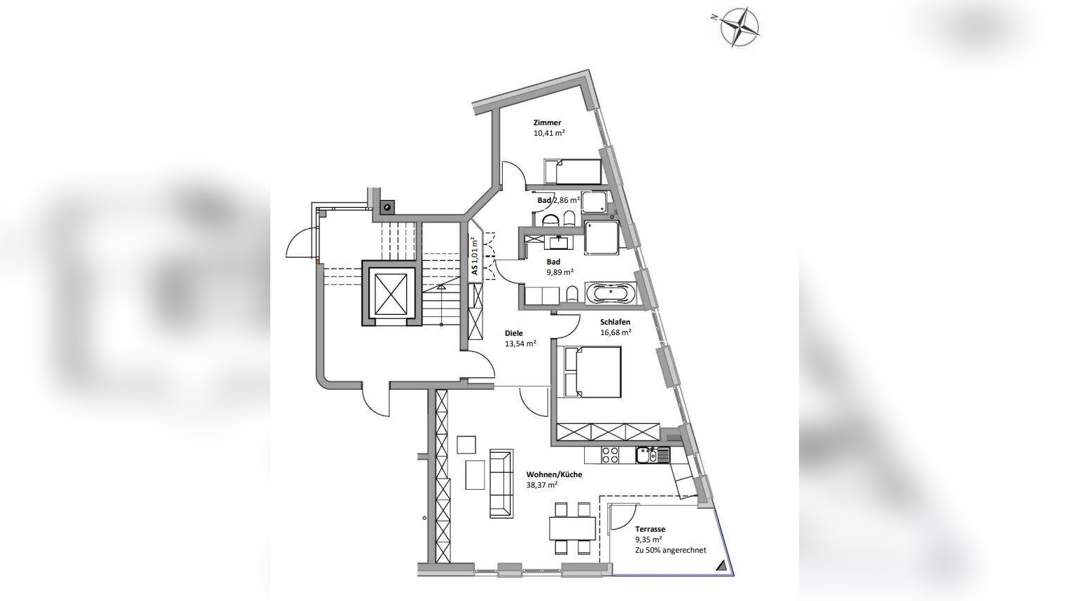 Erstbezug mit ca. 50 m² Garten im klimafreundlichen A+Neubau! – 1157 Dresden – Vorschaubild 4