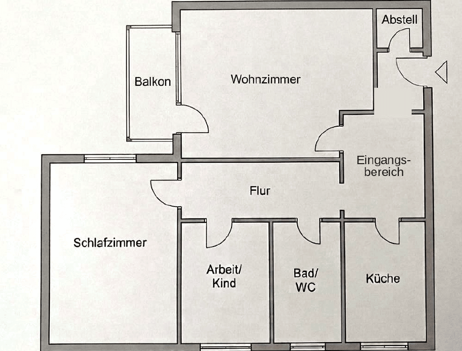 Helle 2,5-Zimmer-Wohnung mit Südbalkon in Hamburg-Schnelsen – 22457 Hamburg – Vorschaubild 3