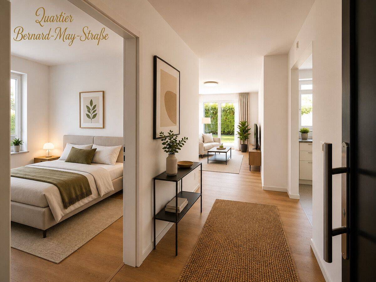 Stilvolle Neubauwohnung. in hochwertigem Wohnensemble mit nur sechs Einheitennach KFW 55 Standart – 65203 Wiesbaden – Vorschaubild 4