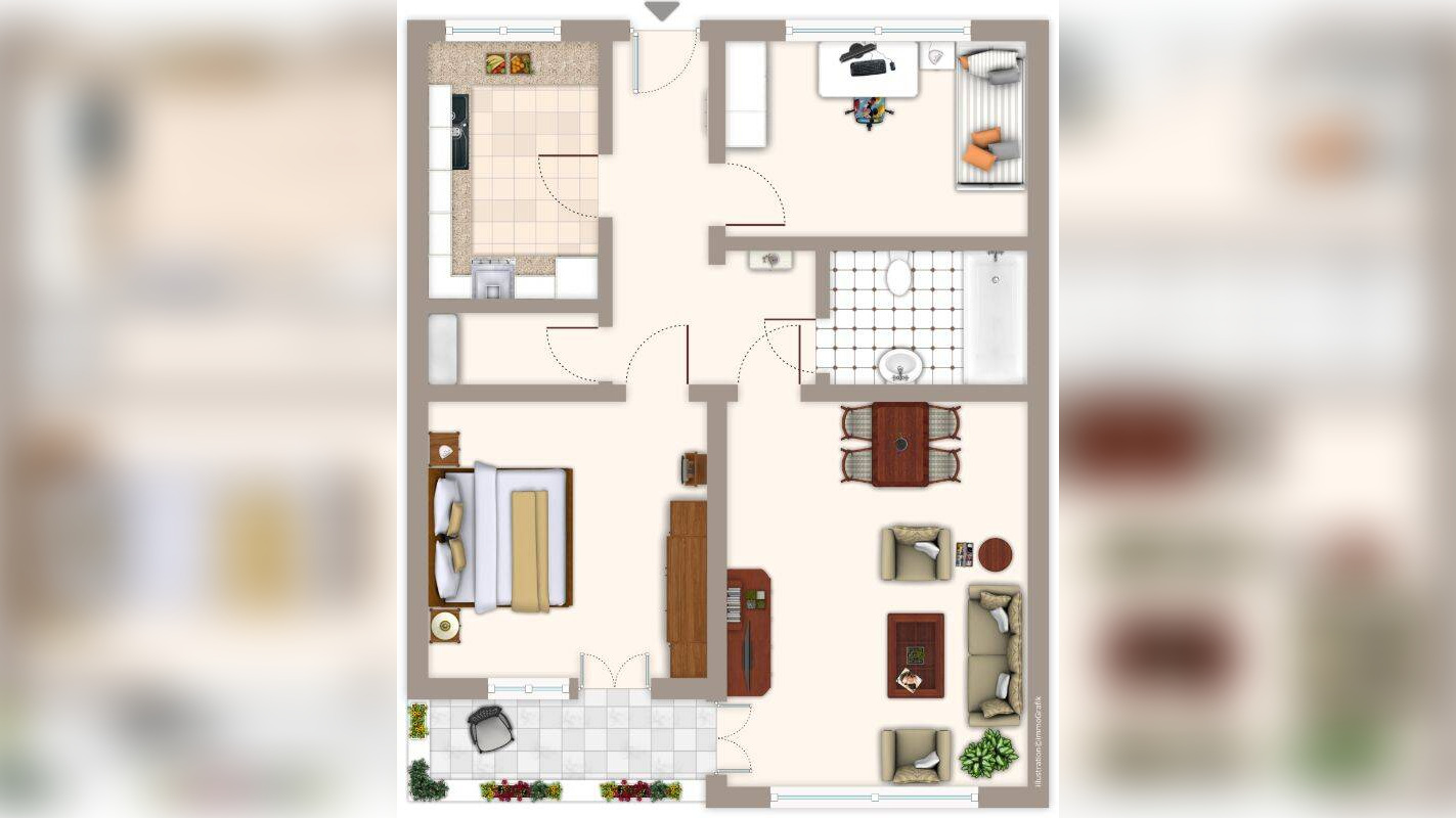 3-Zimmer-Wohnung in Mönchengladbach Uedding – 41066 Mönchengladbach – Vorschaubild 3