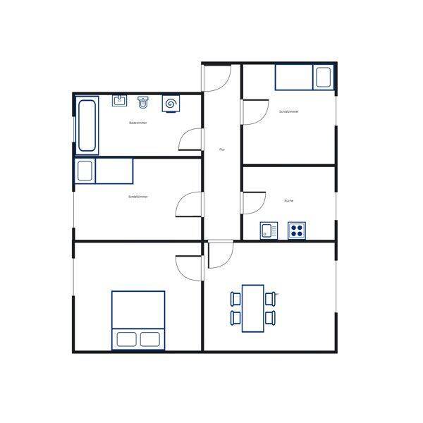 Gelegenheit: günstige 4-Zimmer-Wohnung für eine kleine Familie – 34128 Kassel – Vorschaubild 3