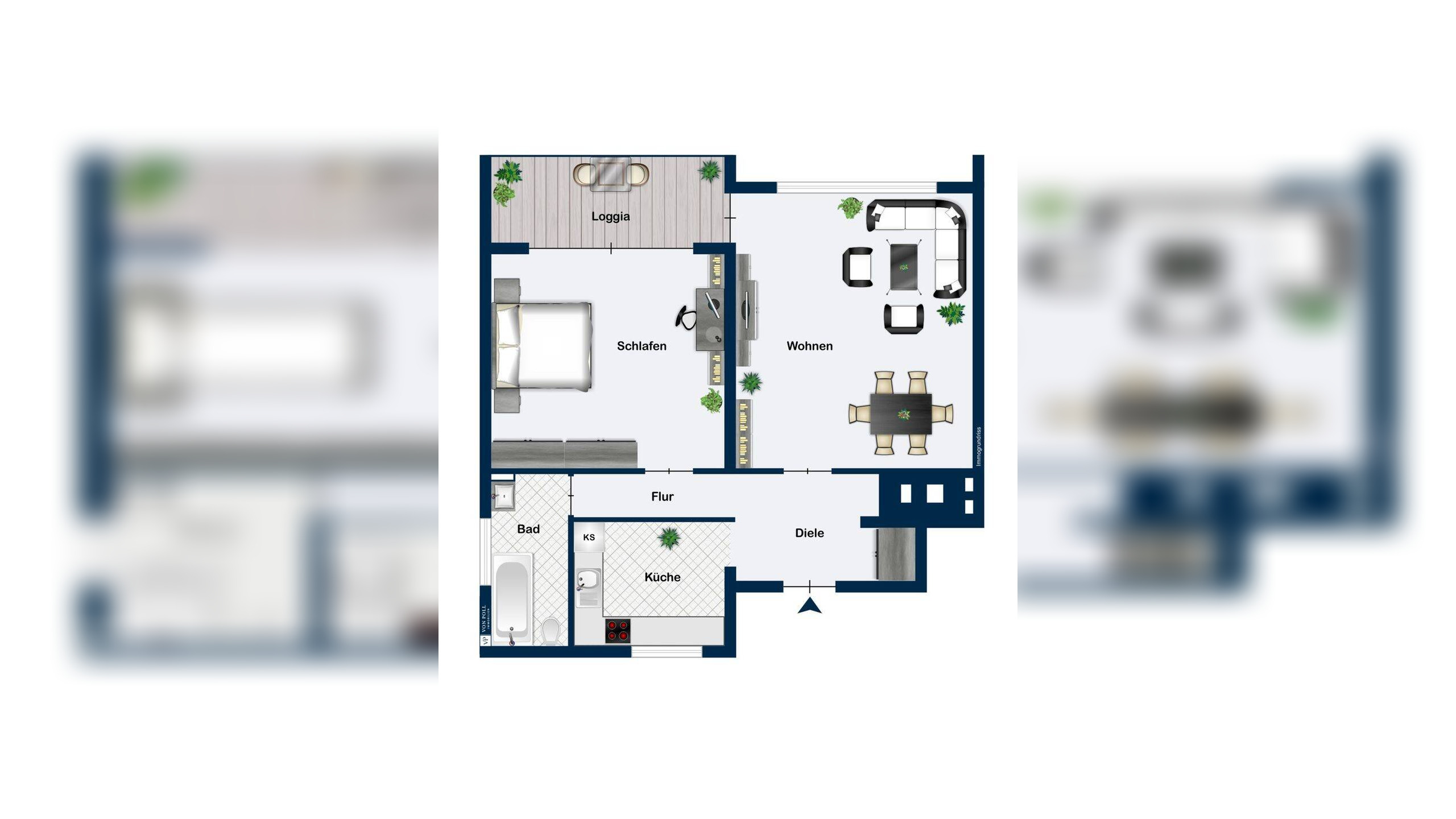 Vermietete 2 Zimmer Wohnung in bester Steglitzer Lage – 12203 Berlin – Vorschaubild 5
