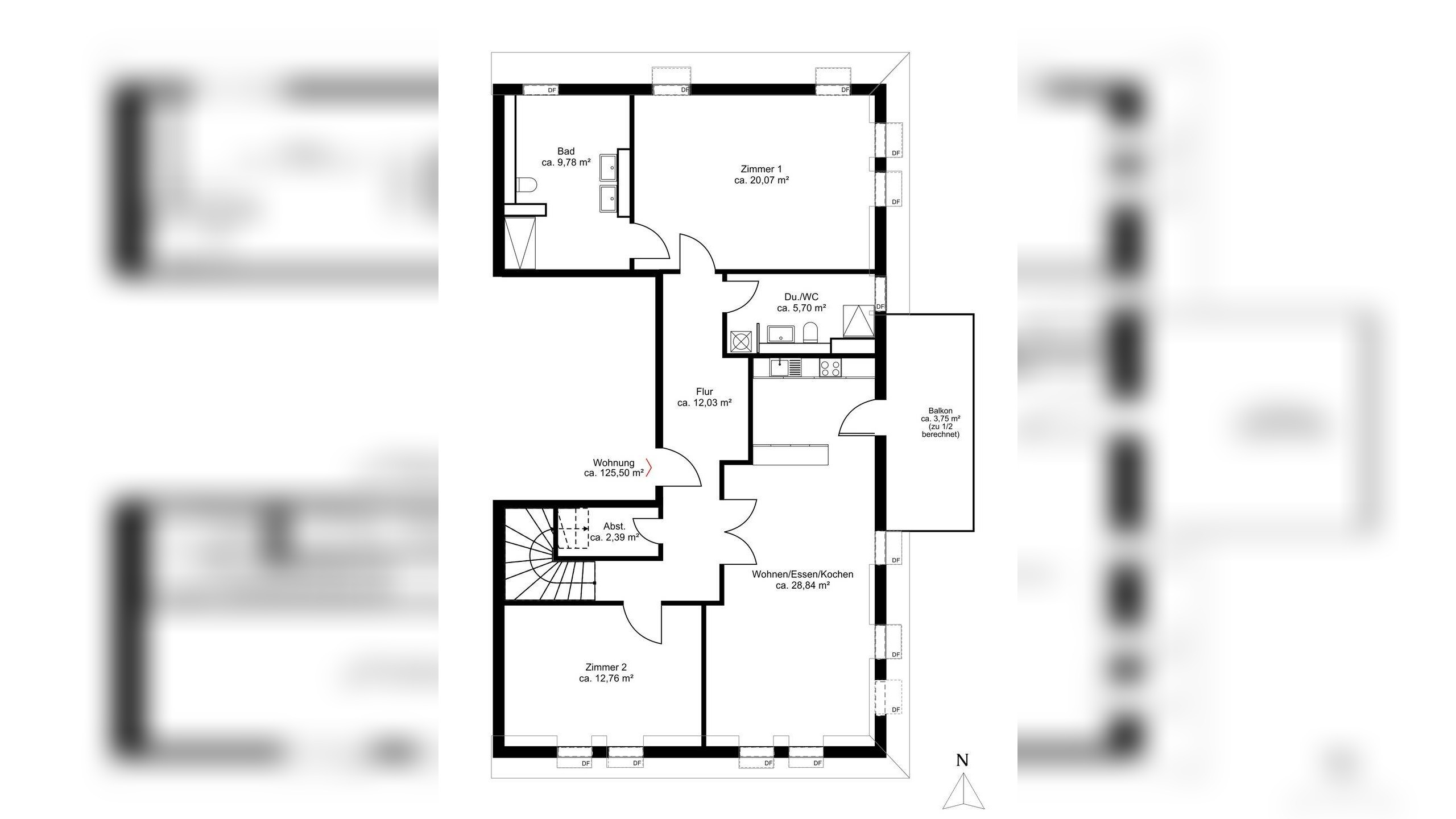 Ein Zuhause über den Dächern Großhaderns – Exklusives Penthouse im Blumenviertel – 81377 München – Vorschaubild 9