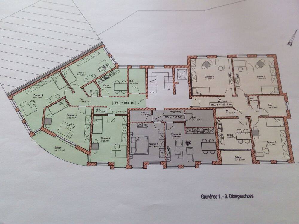 Schöne und helle 3 ZKB-Wohnung mit gemütlichem Balkon in zentraler Lage von Kassel – 34127 Kassel – Vorschaubild 7