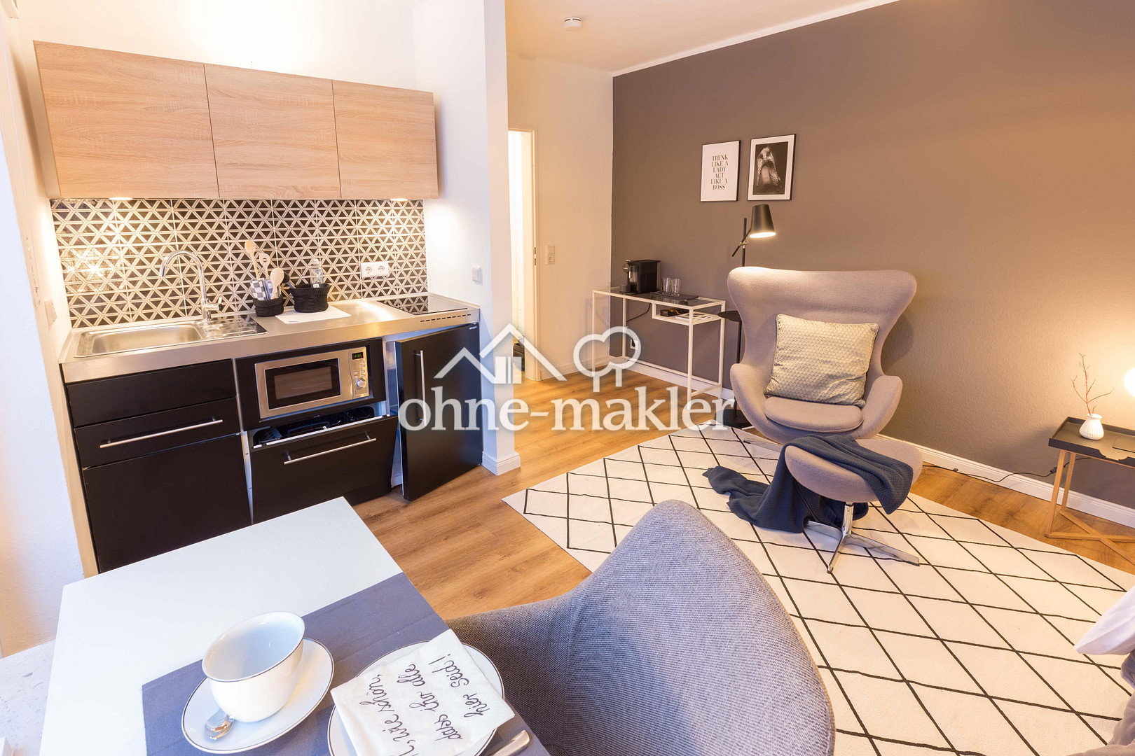 Vollmöbliertes Apartment – Startklar im Kreuzviertel – Koburger Weg 7A, 48159 Münster – Vorschaubild 3