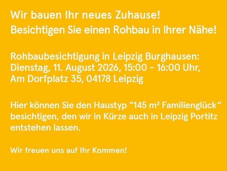 Rohbaubesichtigung im benachbarten Wohnpark 11.8. von 15 – 16 Uhr: 145 m² Familienglück in Leipzig – 4349 Leipzig – Vorschaubild 3