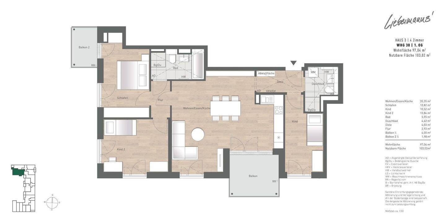 *BEZUGSFERTIG 2026* GROSSZÜGIGE, HELLE 4-ZIMMER-WOHNUNG MIT 2 BALKONEN – 80937 München – Vorschaubild 7