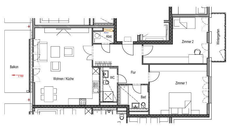 Großzügige Wohnung mit Wintergarten und Balkon sucht Mieter: 3-Zimmer, 119m² – 65187 Wiesbaden – Vorschaubild 10