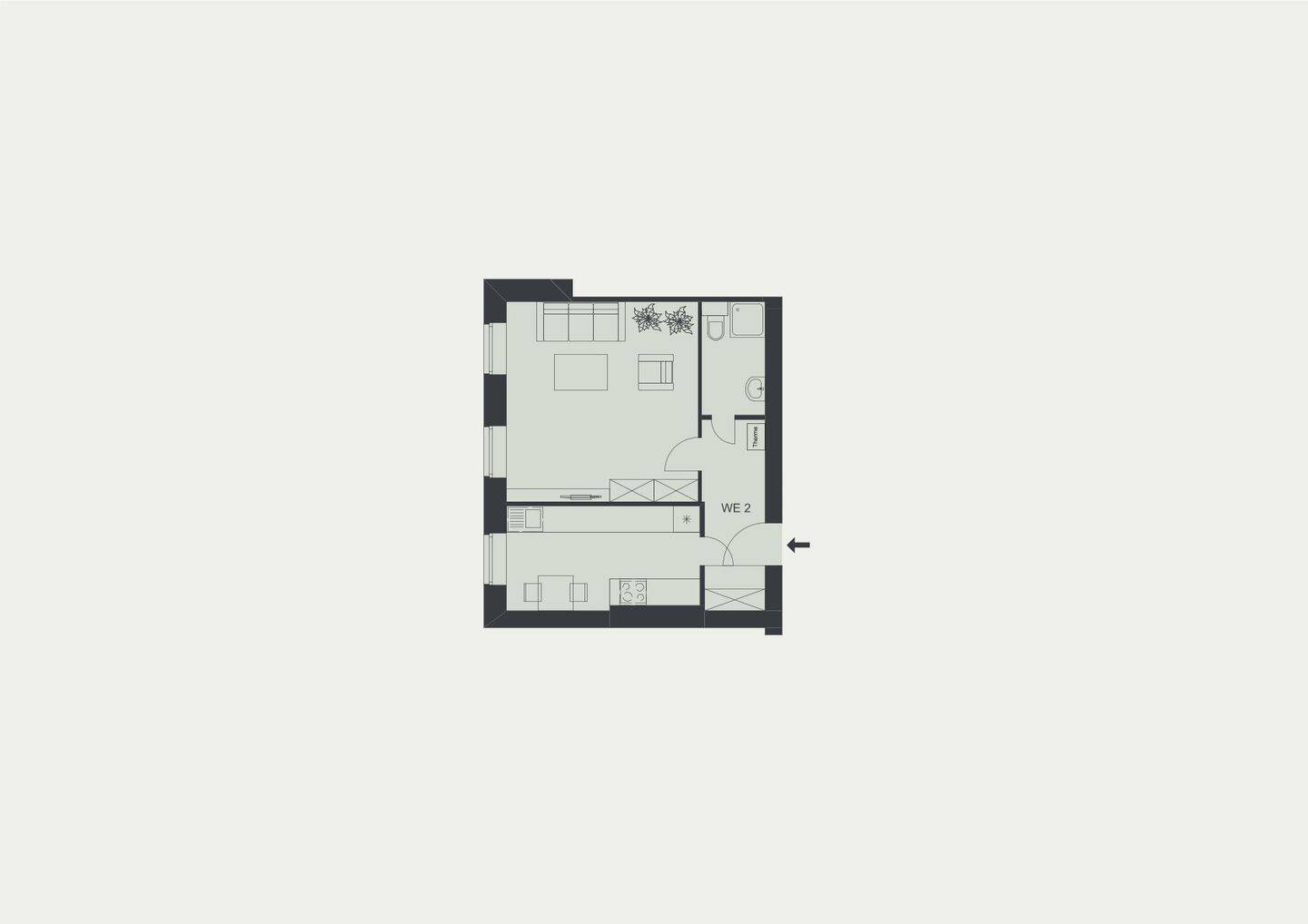 Helle Erdgeschoss-Perle | Bezugsfreie 1-Zimmer-Wohnung in ruhiger Reinickendorfer Kiezlage – 13409 Berlin – Vorschaubild 3