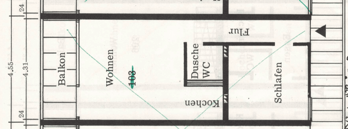 2-Zimmer-Wohnung in Büsingen zu vermieten – Außenparkplatz inklusive – 78266 Büsingen am Hochrhein – Vorschaubild 3