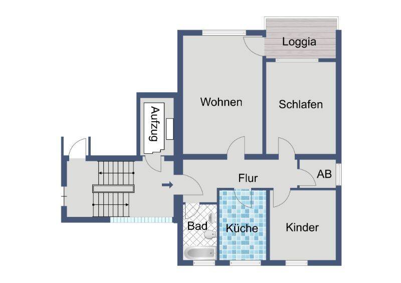 Komfortable 3-Zimmer-Wohnung mit Balkon und Keller auf ca. 70 m² – 34125 Kassel – Vorschaubild 4