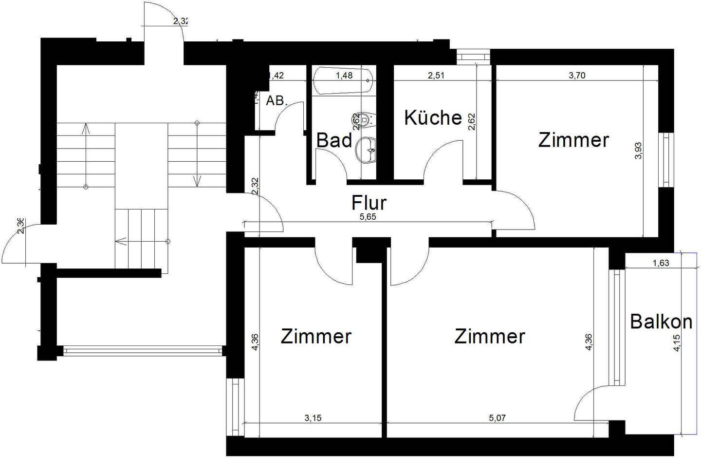 Drei-Zimmer-Wohnung mit Balkon!! – 41748 Viersen – Vorschaubild 4