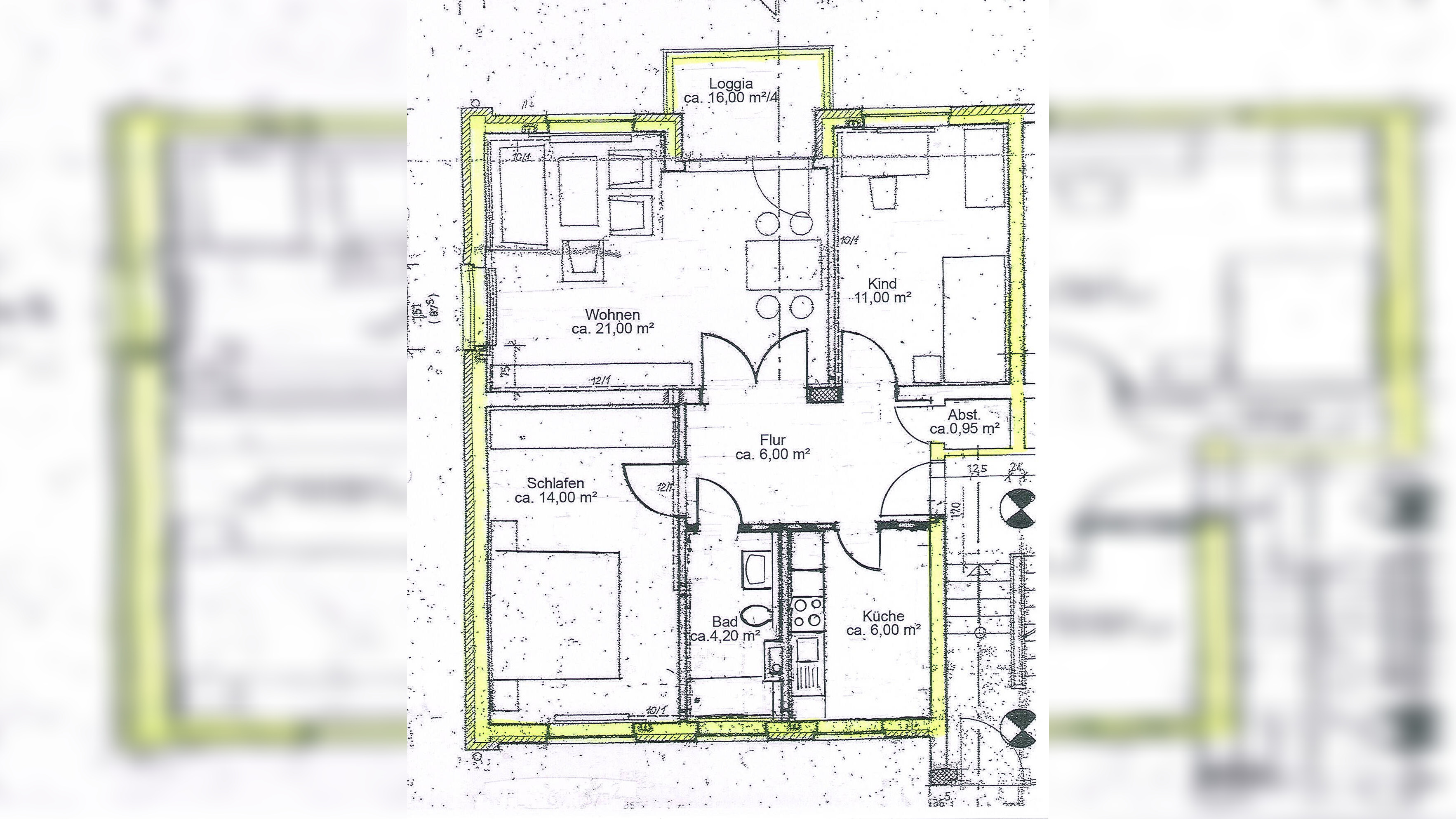 3 Zimmer Wohnung in Bremen – 28777 Bremen – Vorschaubild 3