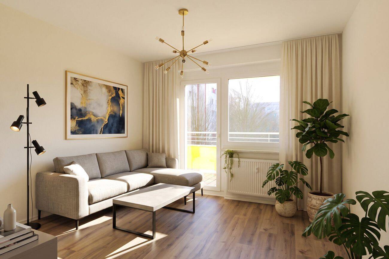 Sommer zuhause genießen? Traumhafte 2-Raum ganz oben mit Balkon und Aufzug!!! – 4207 Leipzig – Vorschaubild 3
