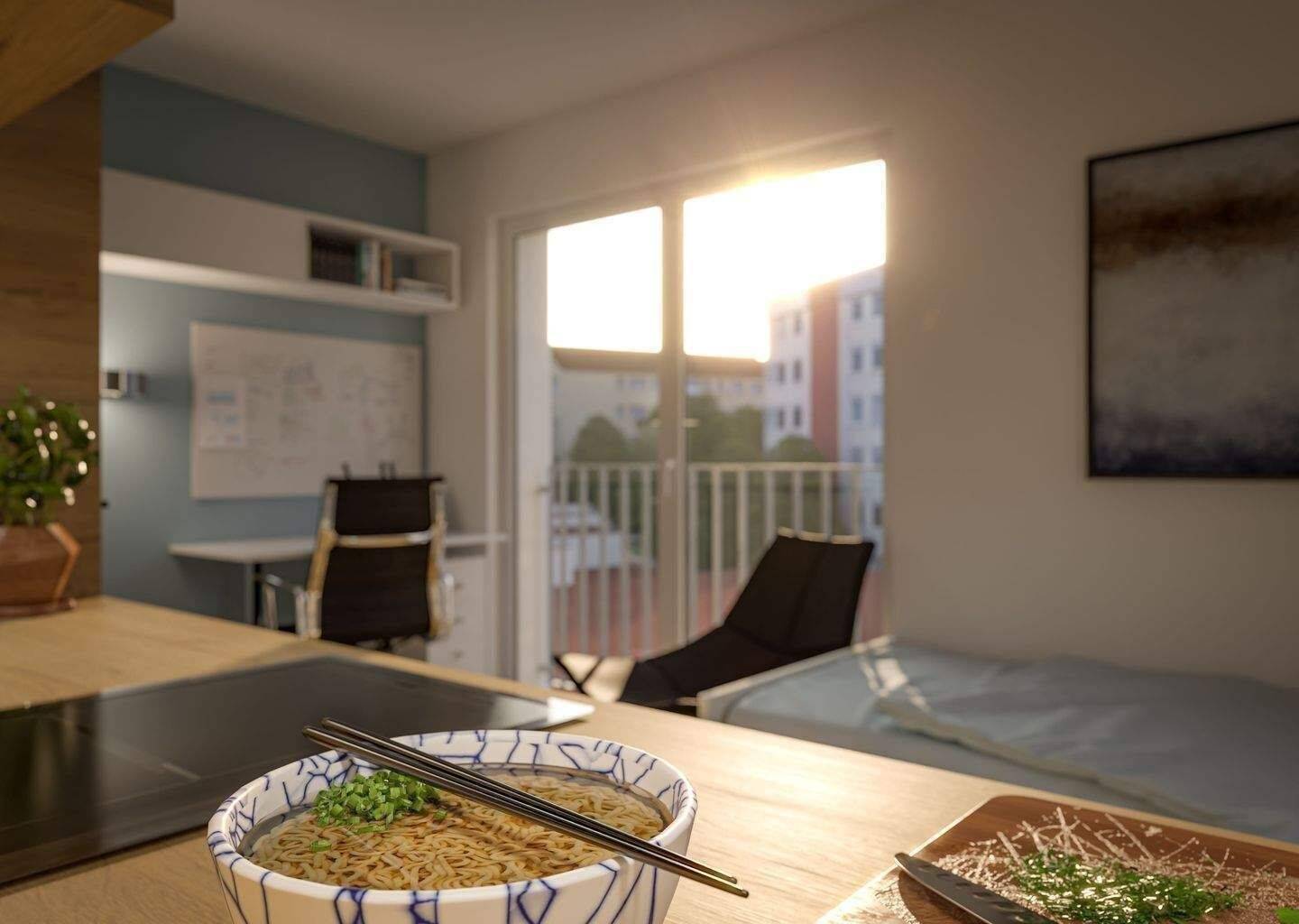 Micro-Living mit Zukunft: Neubau-Apartments in Hochschulnähe am Wöhrder See „ – 90489 Nürnberg – Vorschaubild 3