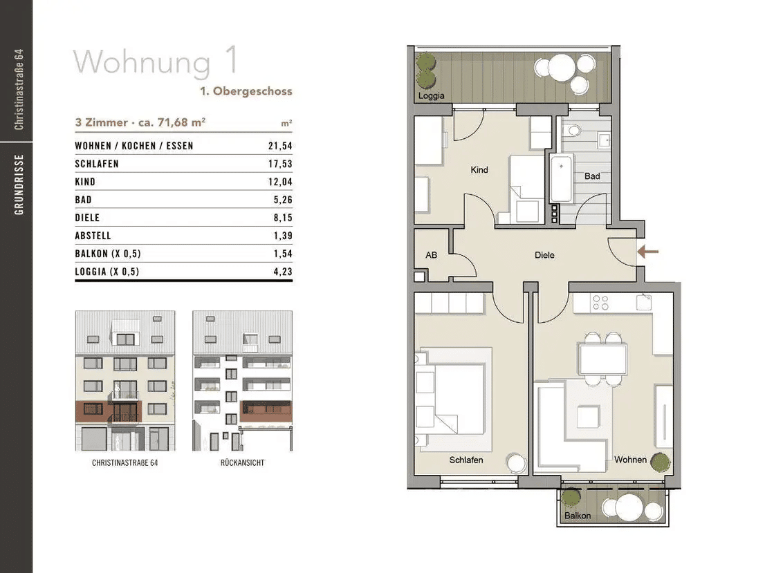 Attraktives Wohn- und Geschäftshaus am Wilhelmplatz – Christinastraße 64, Köln Nippes – 50733 Köln – Vorschaubild 4