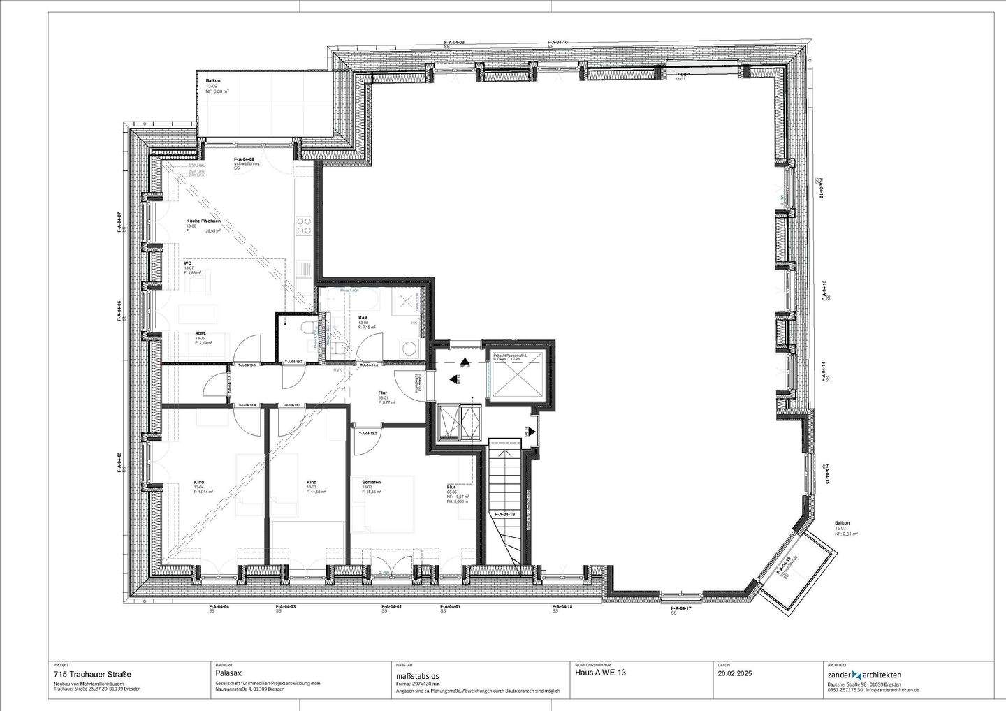 Dachgeschoss mit Blick bis Radebeul, großem Balkon & Einbauküche im Erstbezug – 1139 Dresden – Vorschaubild 3