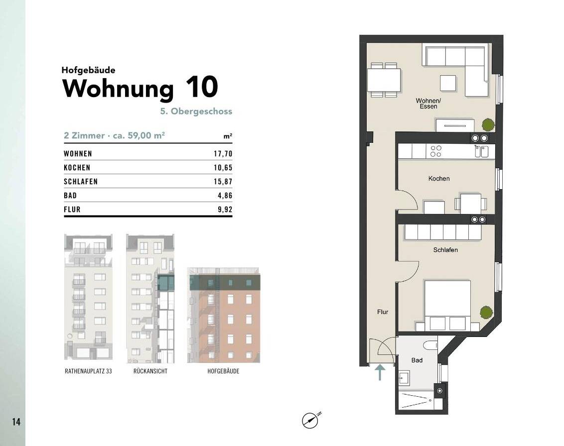 Modernisiert & energieeffizient! Urbanes Wohnen am Rathenauplatz, !WE10 – 50674 Köln – Vorschaubild 4