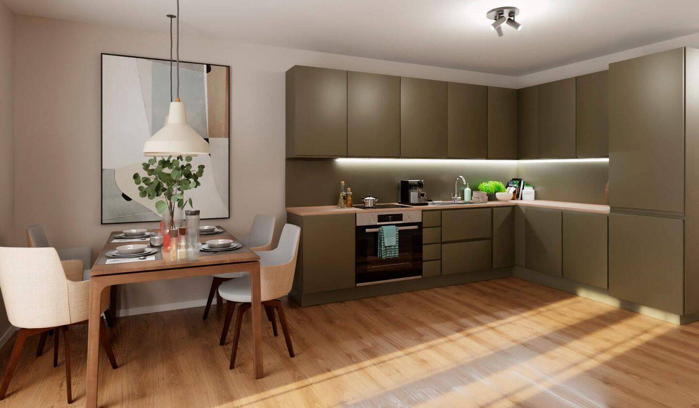 Barrierefreie Eigentumswohnung mit Loggia in Südausrichtung mit pflegeleichtem Designerboden – 40597 Düsseldorf – Vorschaubild 3