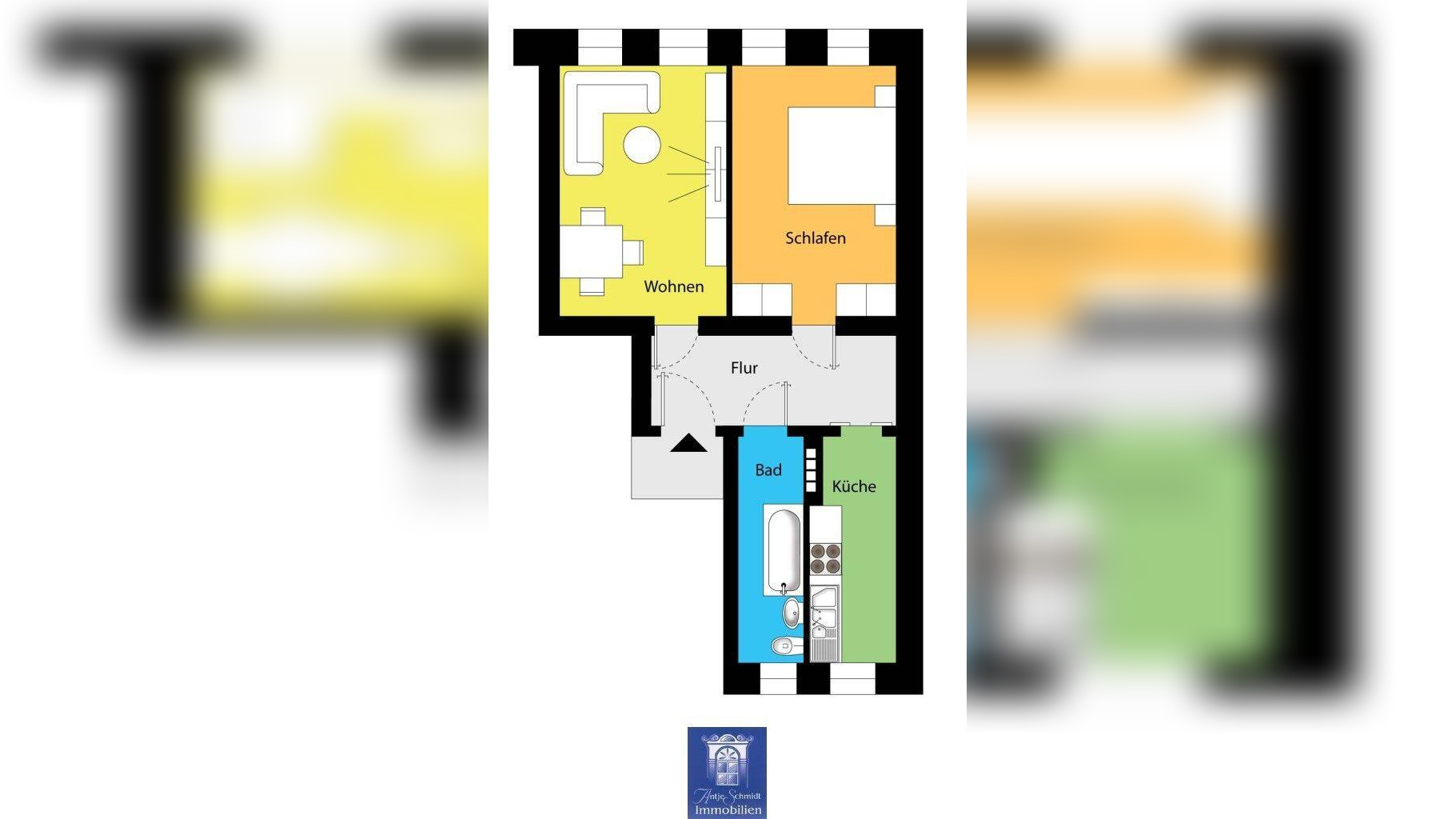 Ihr neues Zuhause wartet auf Sie! Tageslichtbad! Separate Küche! – 1067 Dresden – Vorschaubild 3