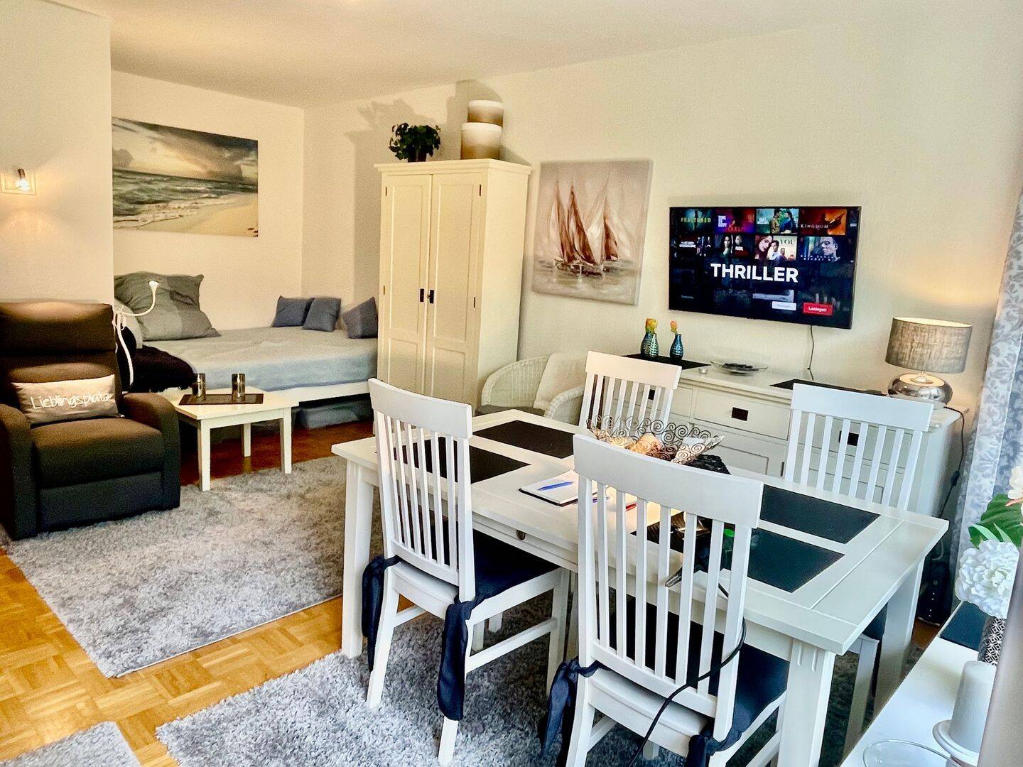 Vollmöbliert – Teilsanierte Terrassenwohnung an parkähnlichem Garten – 22559 Hamburg – Vorschaubild 3