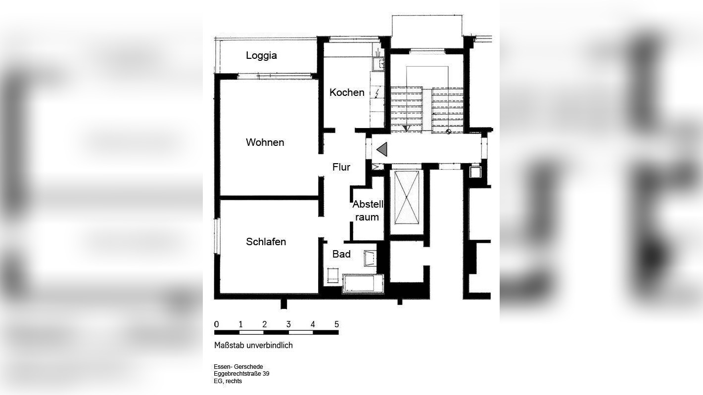 Demnächst frei! 3-Zimmer-Wohnung in Essen Gerschede – 45357 Essen – Vorschaubild 3