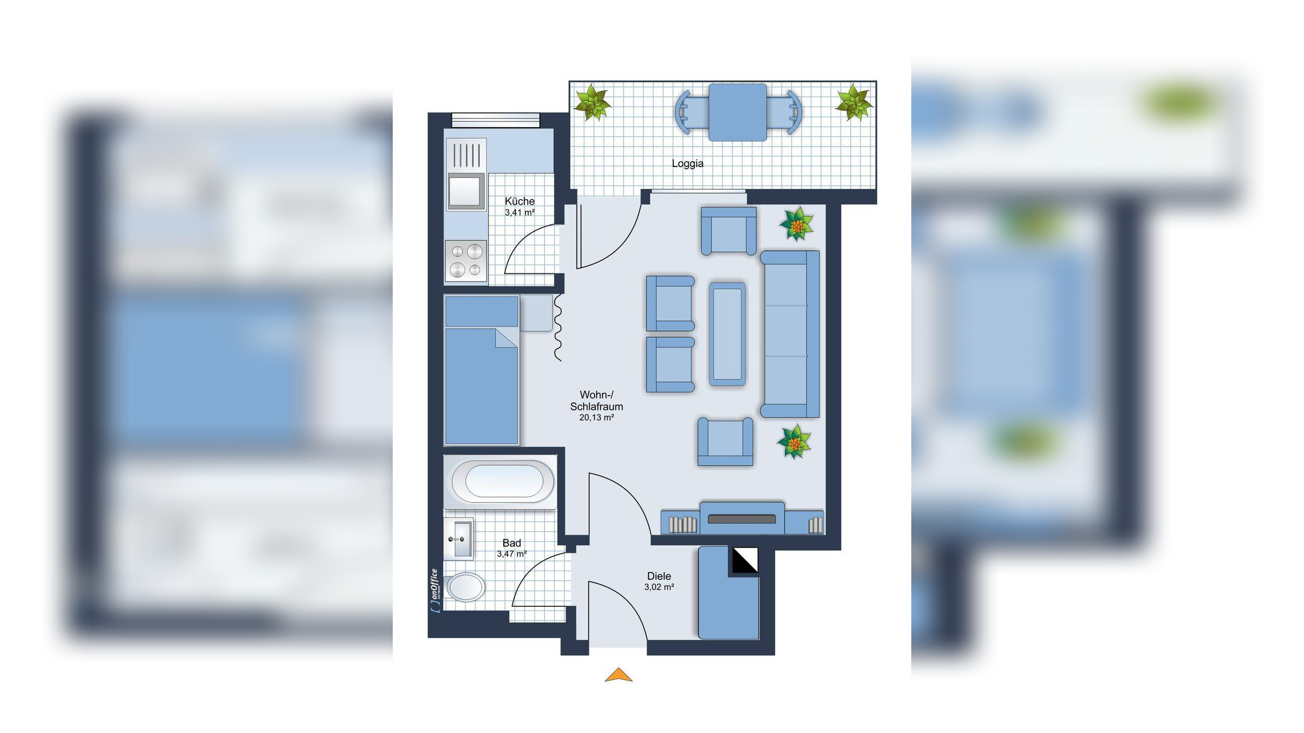 Charmante 1-Zimmer-Wohnung mit Balkon in begehrter Lage von München-Bogenhausen! – 81927 München – Vorschaubild 5