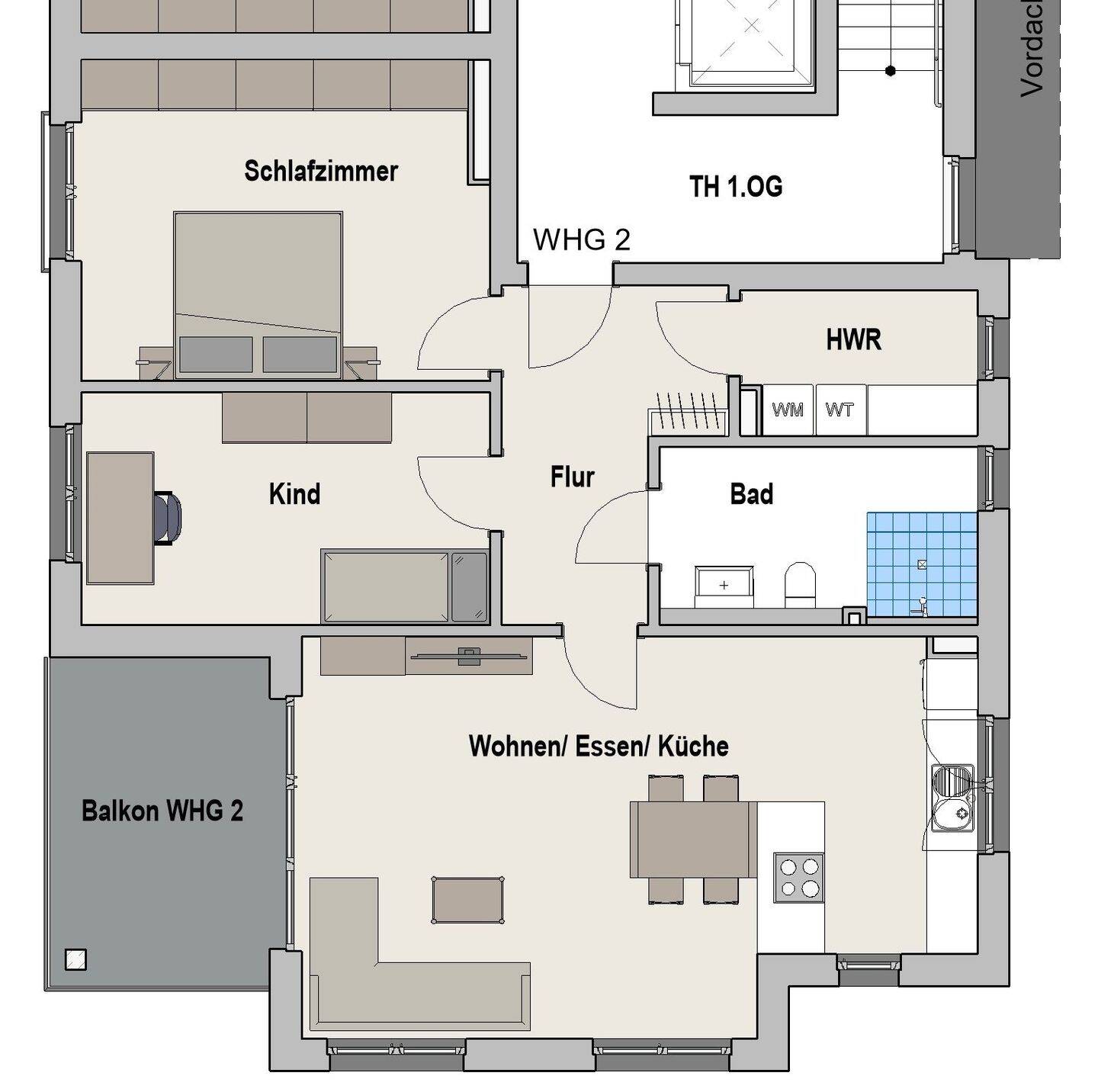 Neubau von 6 Eigentumswohnungen (Wohnung 2) – 59075 Hamm – Vorschaubild 5