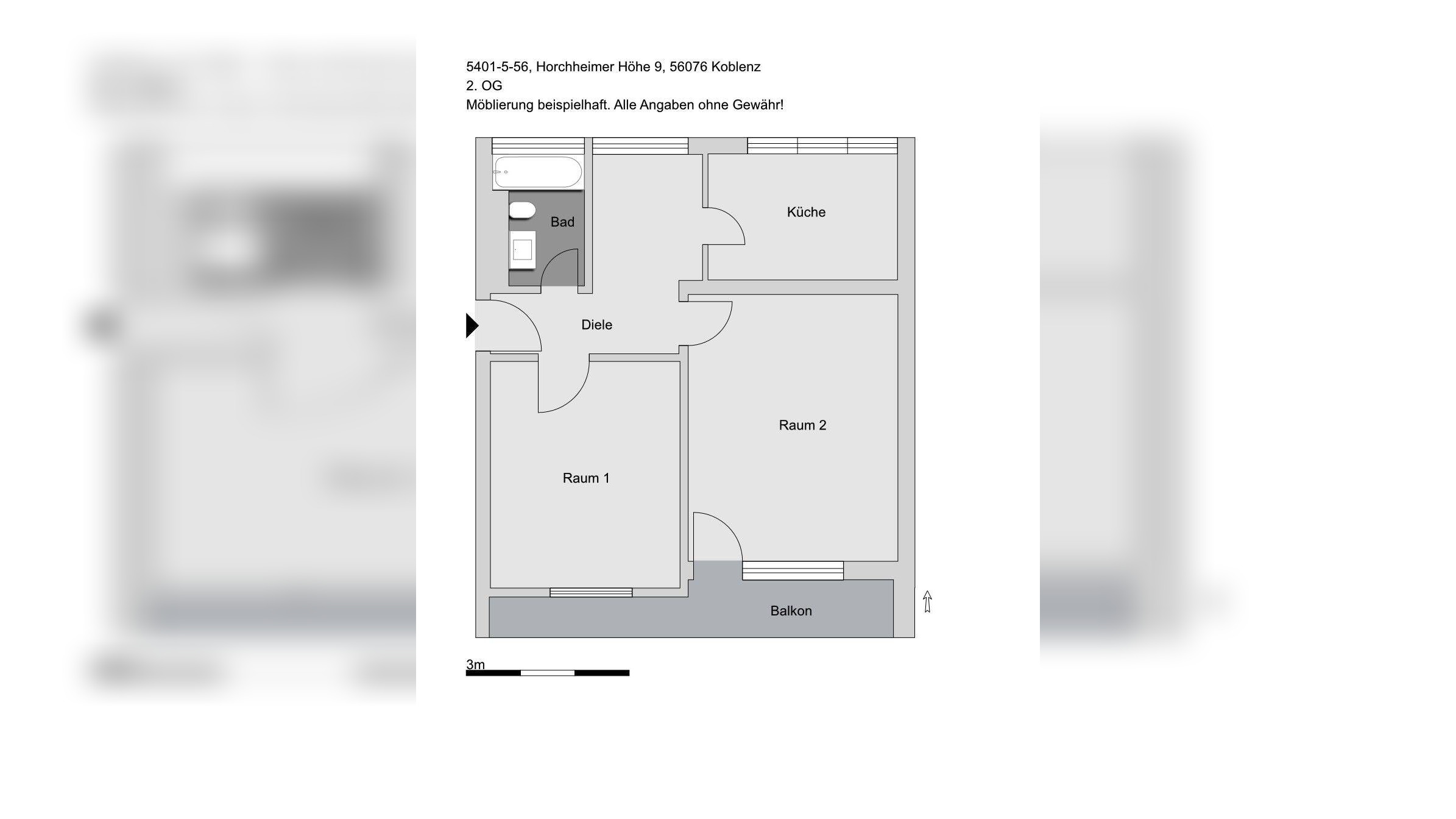 2-Zimmer-Wohnung in Koblenz Horchheimer Höhe – 56076 Koblenz – Vorschaubild 3