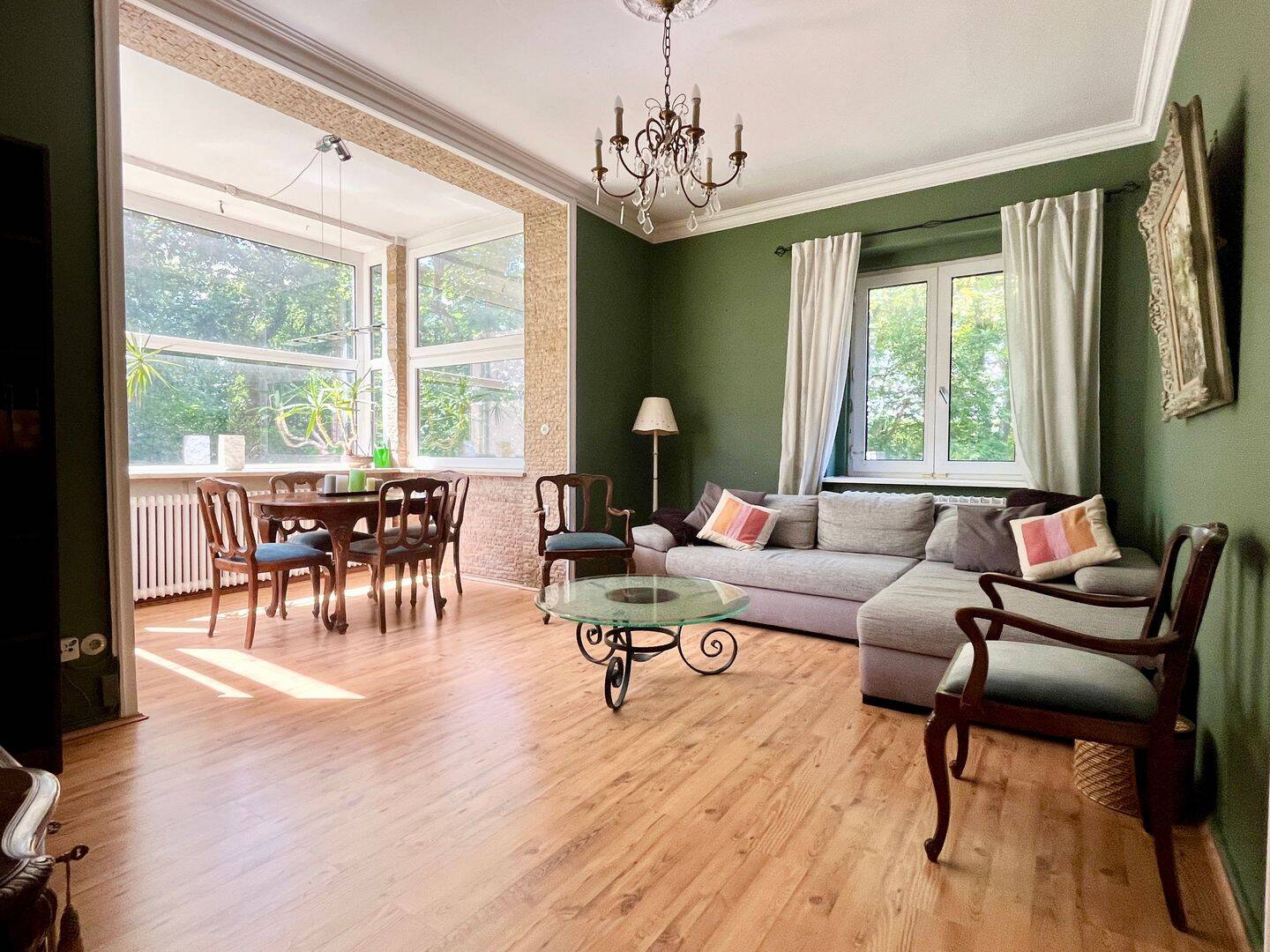 Altbauwohnung | 4 Zimmer | 120qm | Blick ins Grüne | direkt am Halensee – 10711 Berlin – Vorschaubild 3