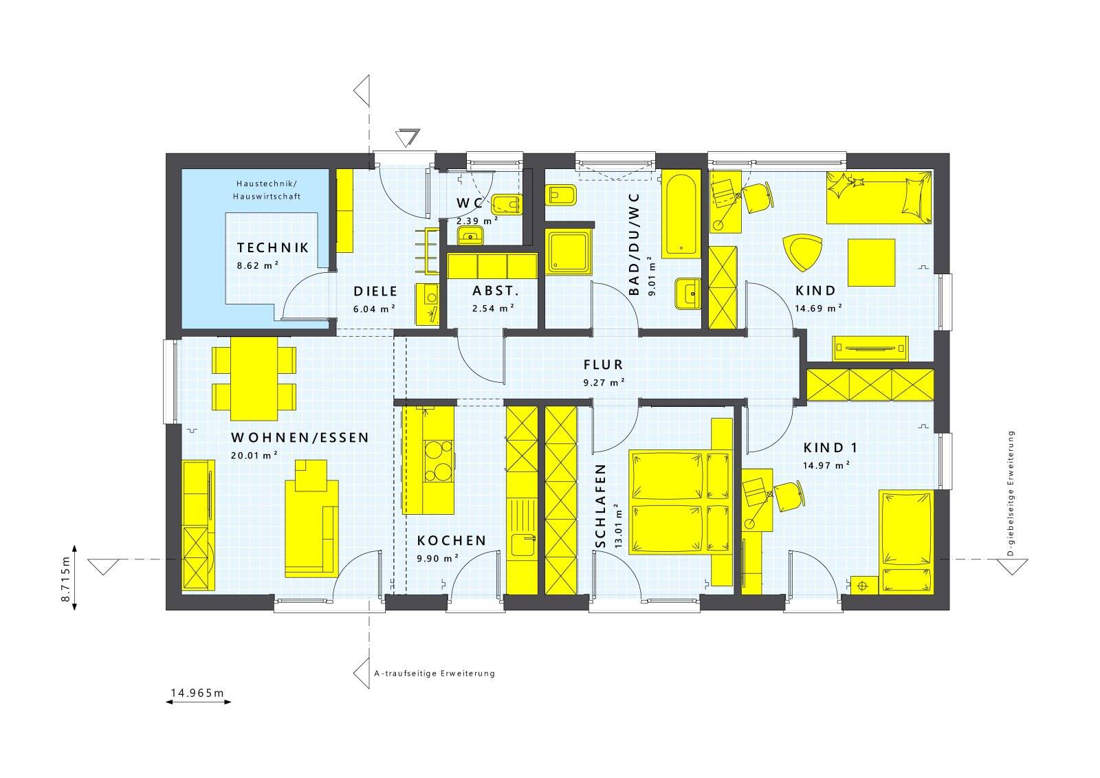 LivingHaus Bungalow nach Maß – Dein individuelles Traumhaus mit cleverem Raumkonzept und smarter Technik – 15366 Hoppegarten – Vorschaubild 3