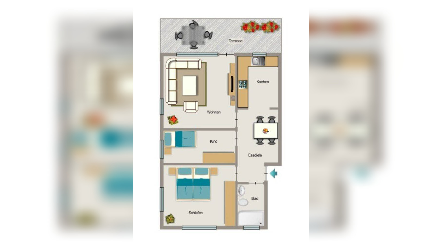 Demnächst frei! 3-Zimmer-Wohnung in Oberhausen Alsfeld – 46149 Oberhausen – Vorschaubild 3