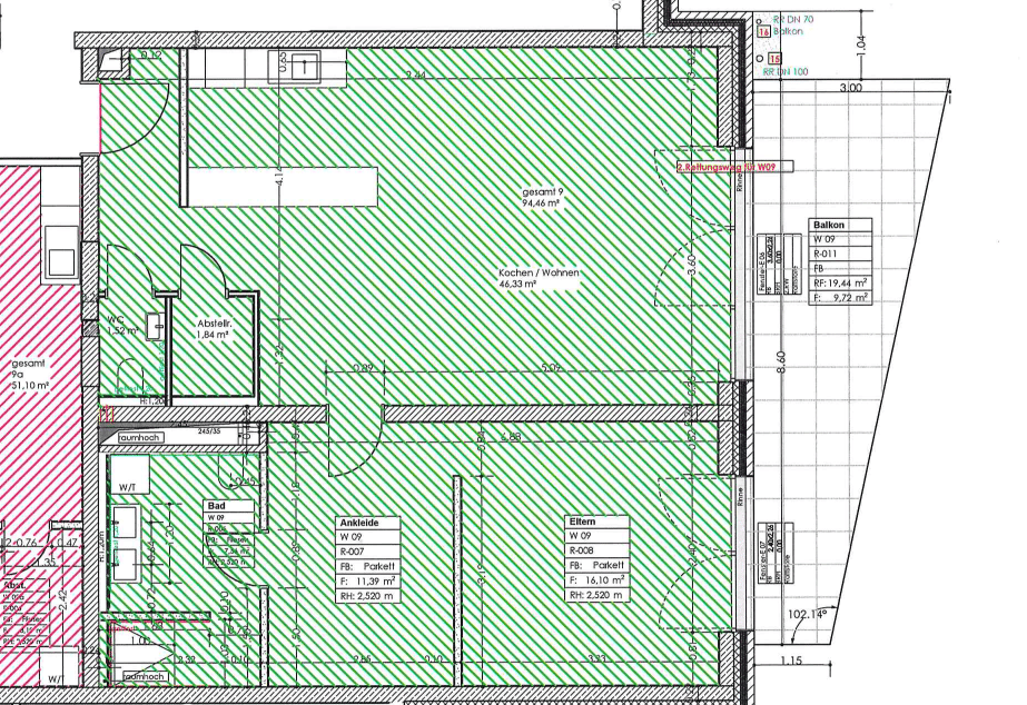 Grosszügige Wohnung mit toller Ankleide im KFW 40 Energiesparhaus Trier mit Top Anbindung Luxemburg – 54294 Trier – Vorschaubild 3