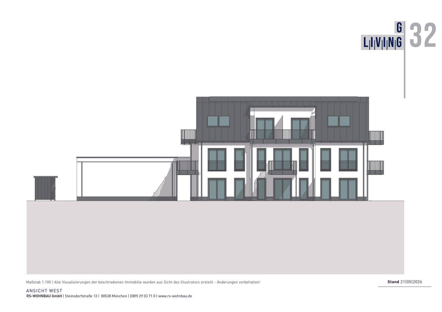 NEUBAU-2-Zimmerwohnung plus wohnlich ausgebautem Souterrain (mit zweitem Tageslicht-Bad) – 80935 München – Vorschaubild 11