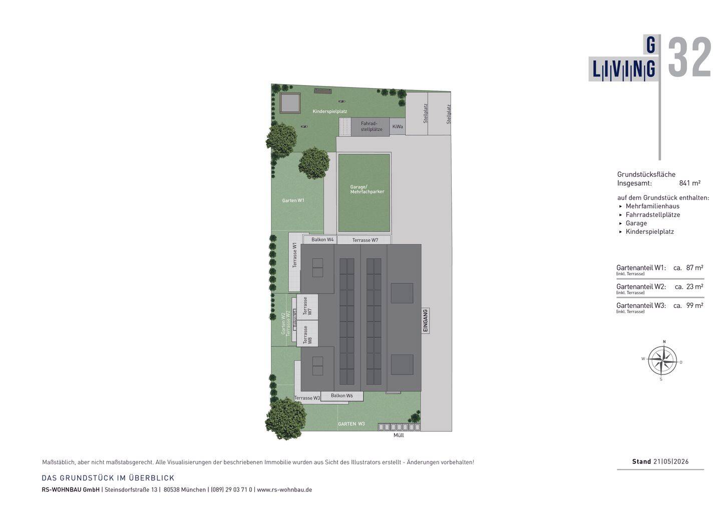 Helle NEUBAU-2,5-Zimmer-Dachgeschosswohnung mit zwei Dachterrassen – 80935 München – Vorschaubild 4