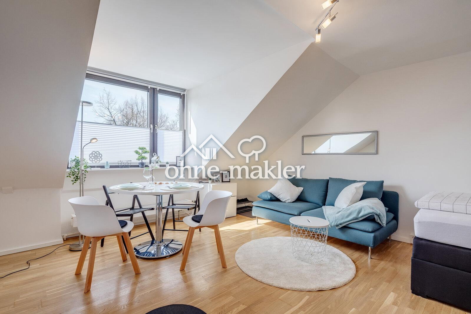 Dachgeschosswohnung in Trudering – sonnig & möbliert – Wachtelweg, 81827 München – Vorschaubild 3