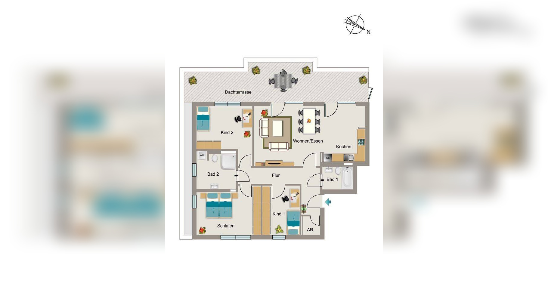 Bezugsfertige Neubauwohnung mit barrierearmer und gehobener Ausstattung – 44789 Bochum – Vorschaubild 3