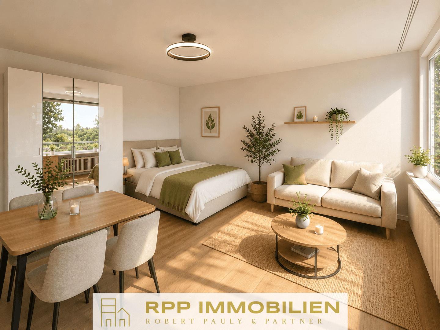 Wohnen im Münchner Süden: Gepflegtes 1-Zi.-Apartment mit sonnigem Südost-Balkon – 81477 München – Vorschaubild 3