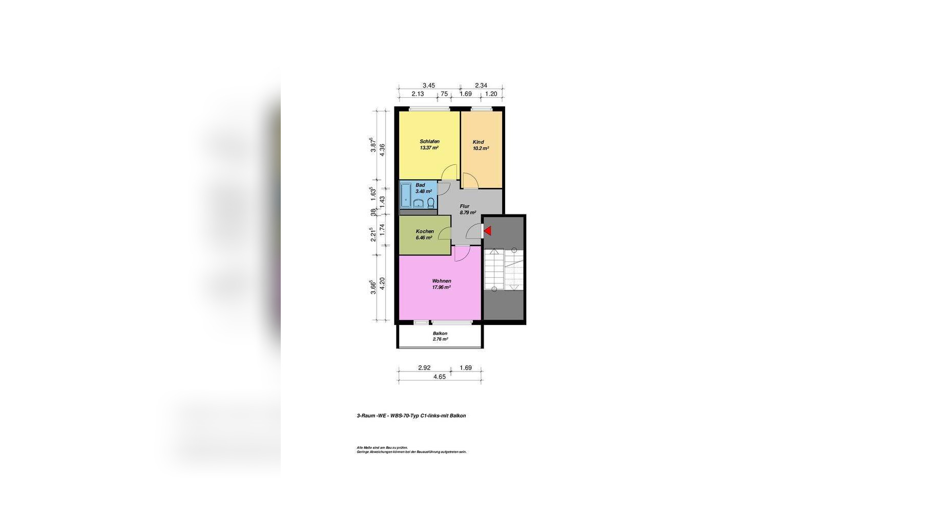 Ideal … mit Balkon und Badewanne und in der 3. Etage! – 17036 Neubrandenburg – Vorschaubild 6
