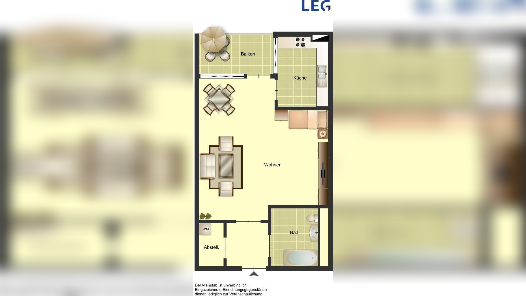 Demnächst frei! 1-Zimmer-Wohnung in Monheim am Rhein Berliner Viertel – 40789 Monheim am Rhein – Vorschaubild 3