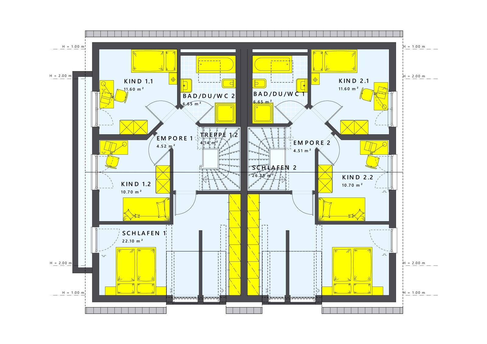 Doppelhaus mit 242 qm Wohnfläche: Modernes und Großzügiges Wohnen – 1169 Dresden – Vorschaubild 4