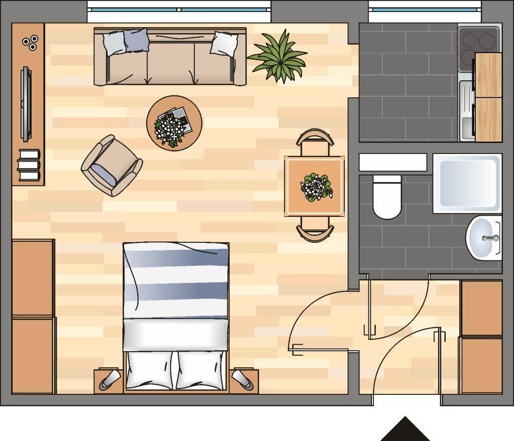 kleines Apartment frei! 1-Zimmer-Wohnung in Ronnenberg Emplede – 30952 Ronnenberg – Vorschaubild 6